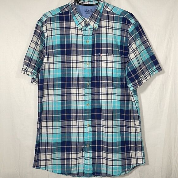 Izod short  sleeve button down shirt - Picture 1 of 8